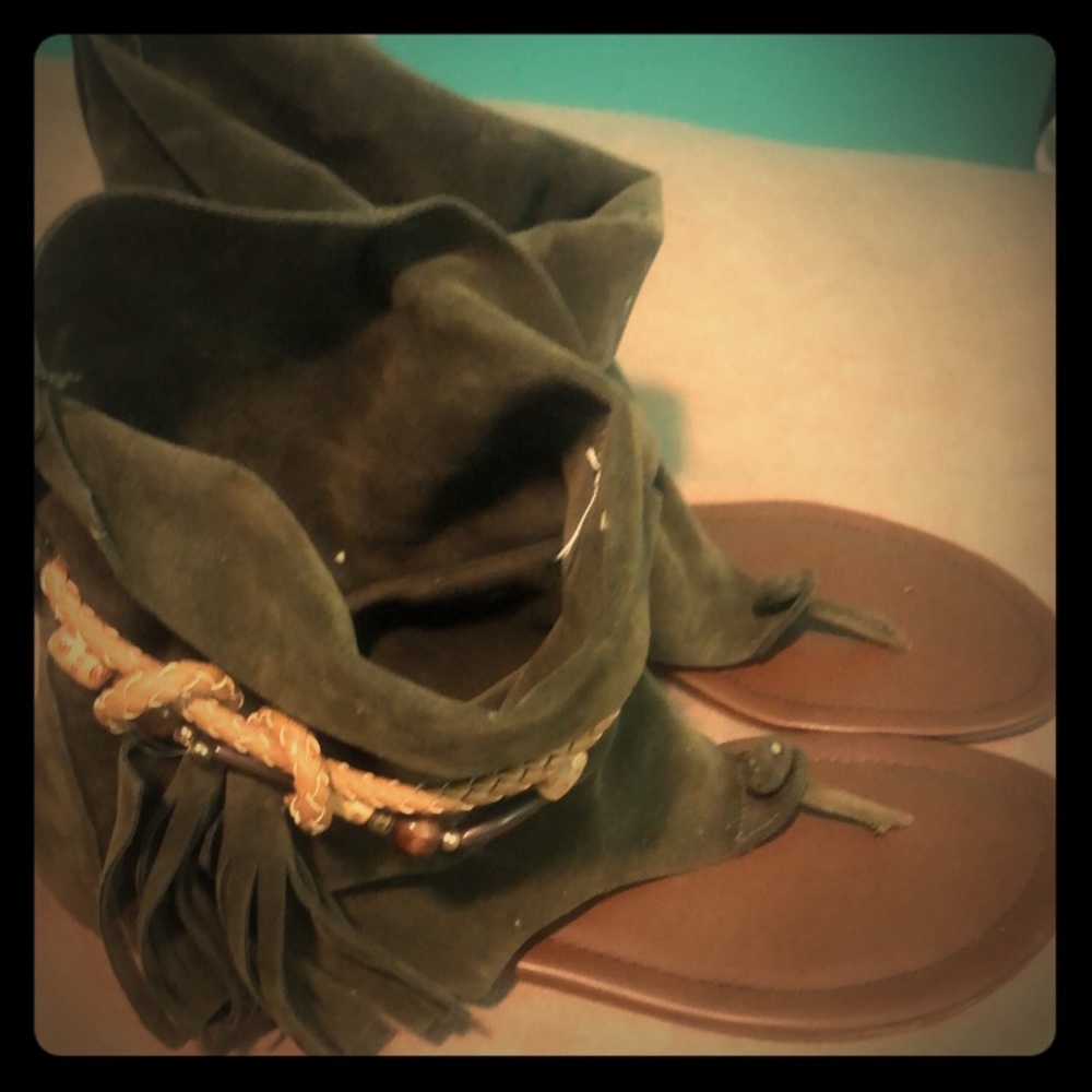 Olive sandals